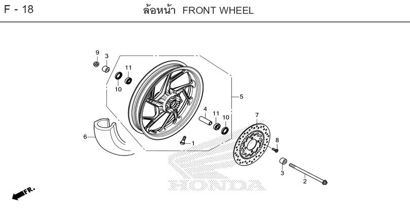 F-18 FRONT WHEEL