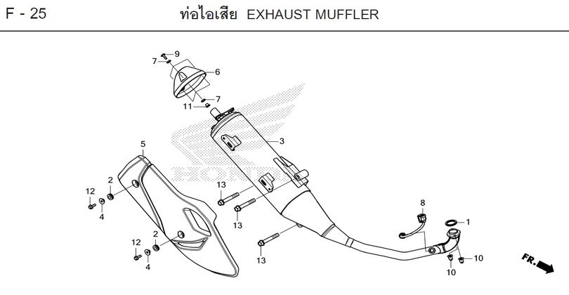 F-25 EXHAUST MUFFLER