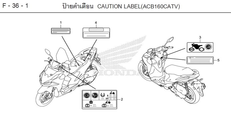 F-36-1 CAUTION LABEL(ACB160CATV)