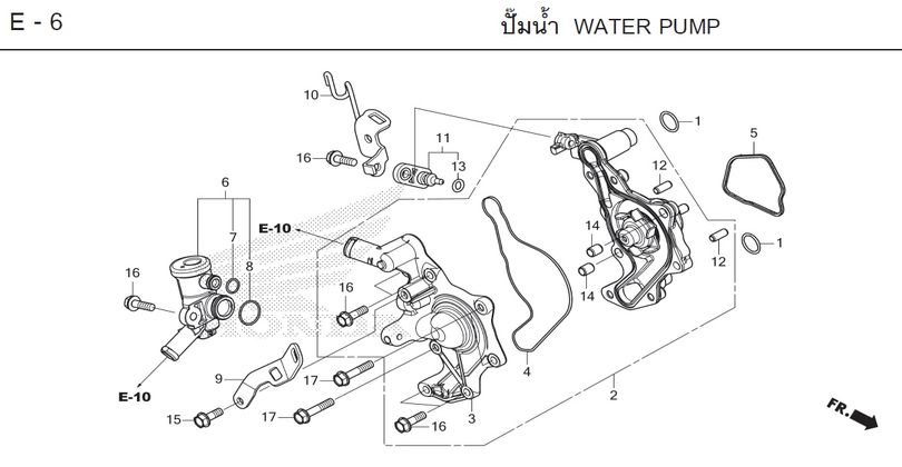 E-6 WATER PUMP