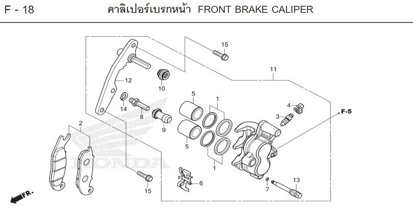 F-18 FRONT BRAKE CALIPER
