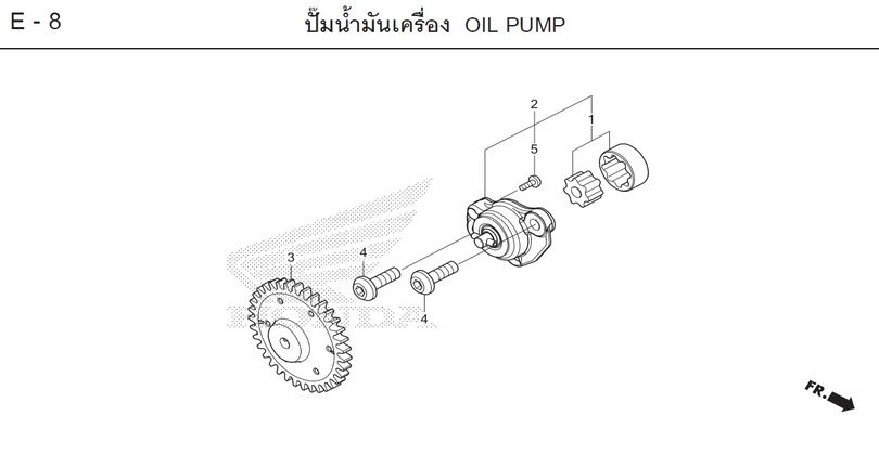 E-8 OIL PUMP