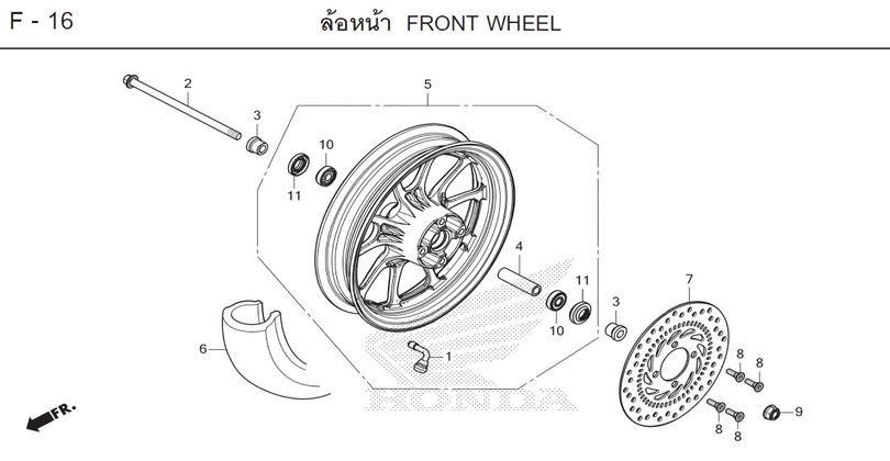 F-16 FRONT WHEEL