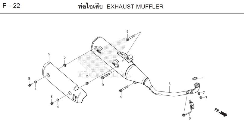 F-22 EXHAUST MUFFLER