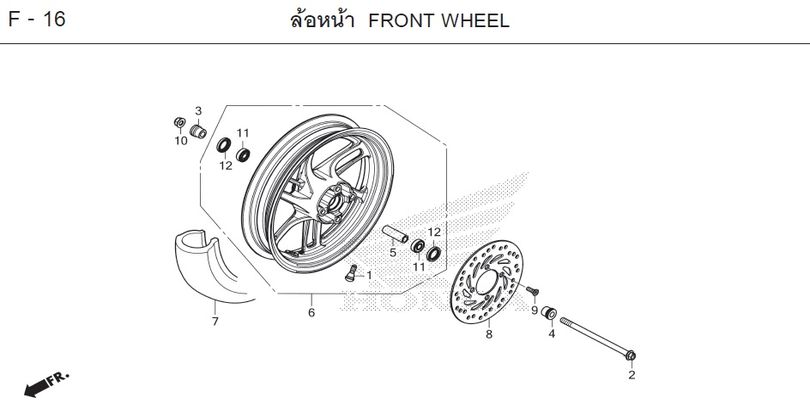 F-16 FRONT WHEEL