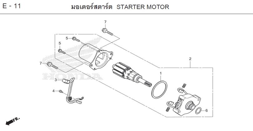 E-11 STARTER MOTOR
