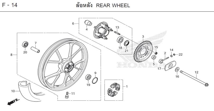 F-14 REAR WHEEL