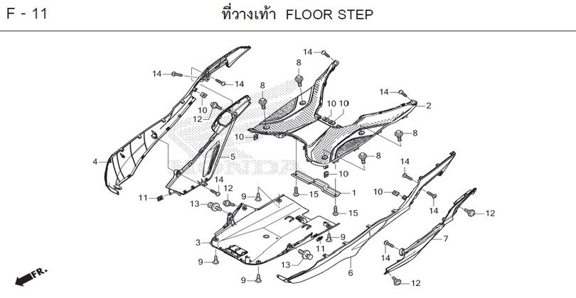 F-11 FLOOR STEP