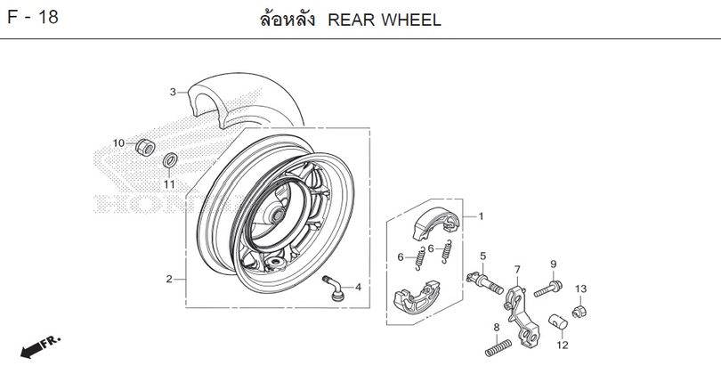 F-18 REAR WHEEL
