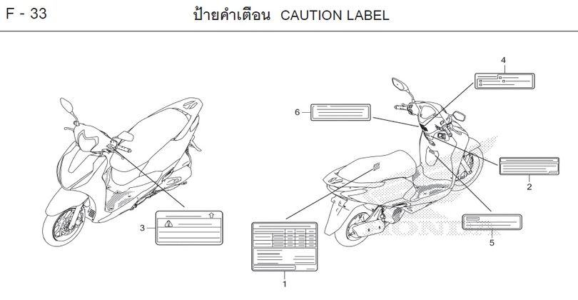 F-33 CAUTION LABEL