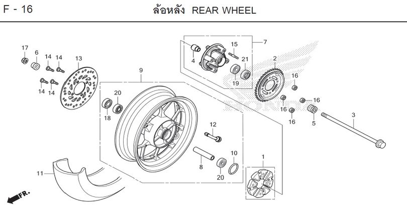 F-16 REAR WHEEL