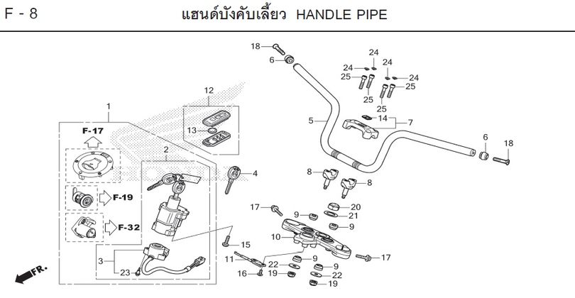 F-8 HANDLE PIPE