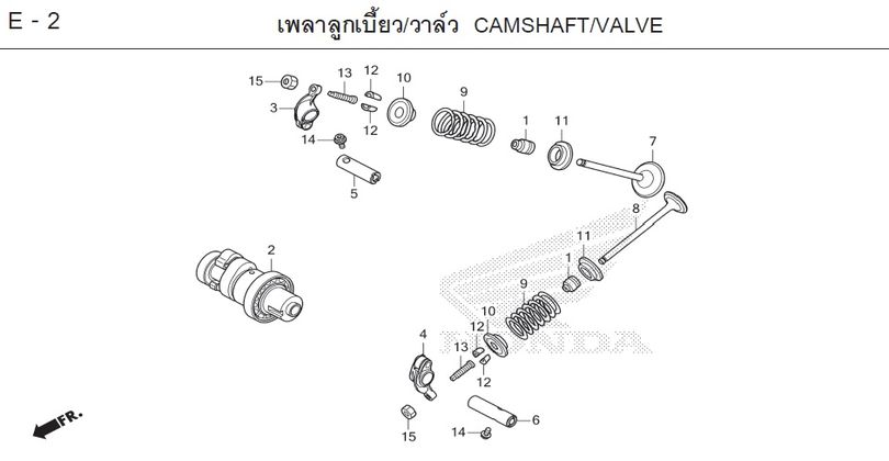 E-2 CAMSHAFT/VALVE