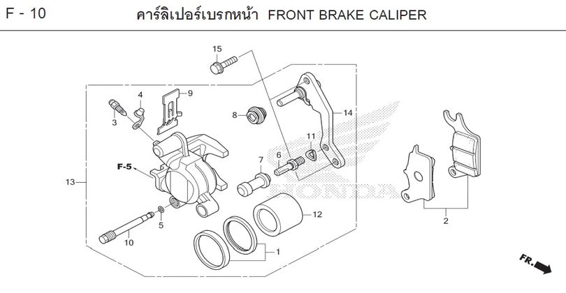 F-10 FRONT BRAKE CALIPER