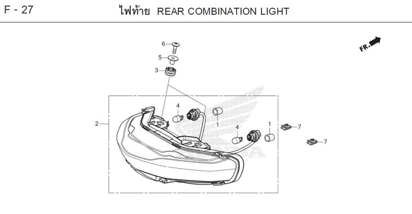 F-27 REAR COMBINATION LIGHT