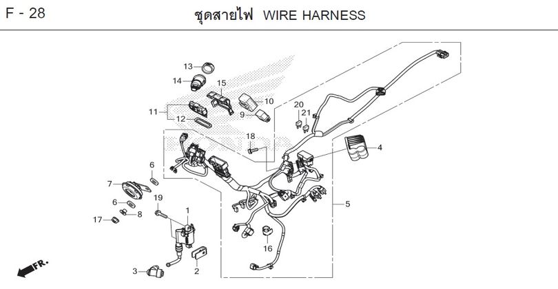 F-28 WIRE HARNESS