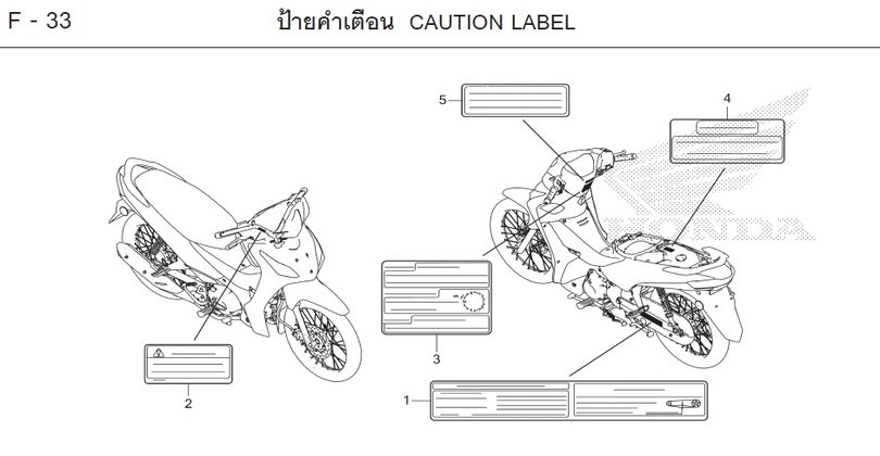 F-33 CAUTION LABEL