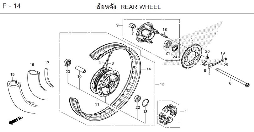 F-14 REAR WHEEL