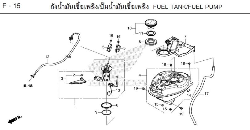 F-15 FUEL TANK/FUEL PUMP