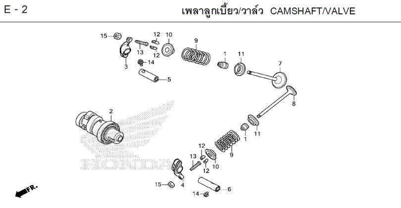 E-2 CAMSHAFT/VALVE