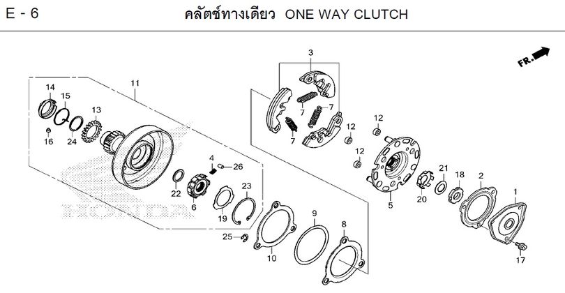 E-6 ONE WAY CLUTCH