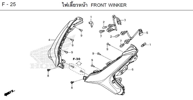 F-25 FRONT WINKER