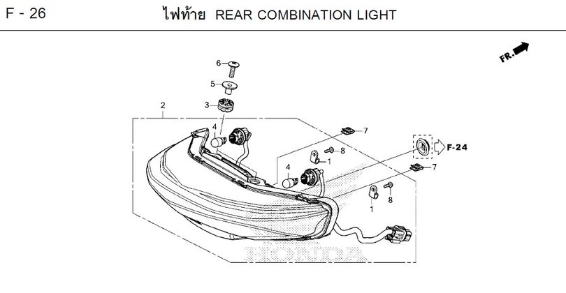 F-26 REAR COMBINATION LIGHT
