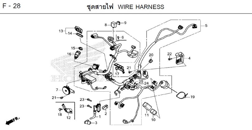 F-28 WIRE HARNESS