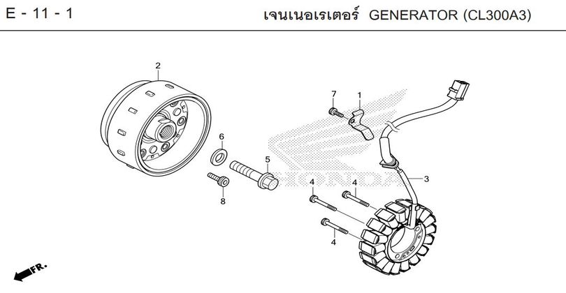 E-11-1 11-1 GENERATOR (CL300A3)