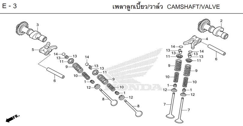 E-3 CAMSHAFT/VALVE