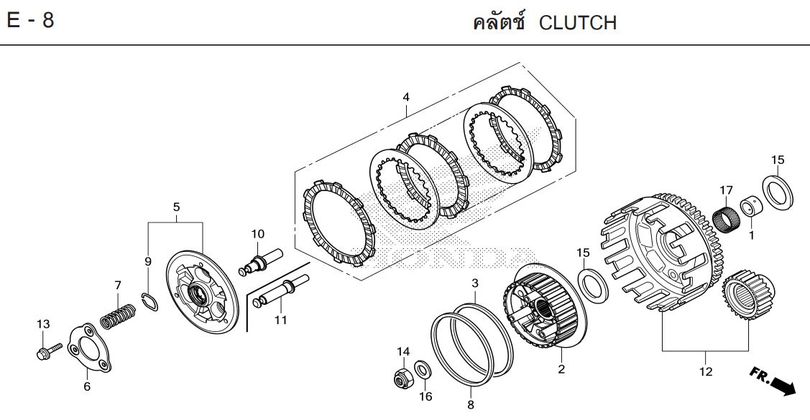 E-8 CLUTCH