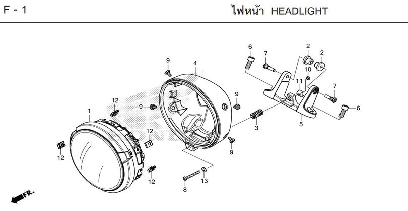 F-1 HEADLIGHT