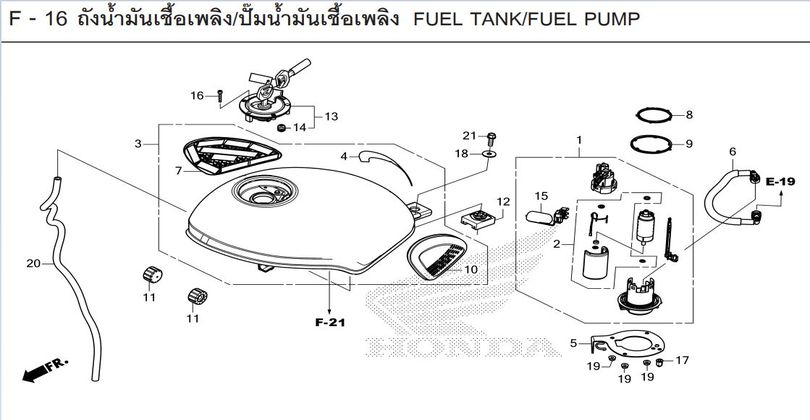 F-16 FUEL TANK/FUEL PUMP