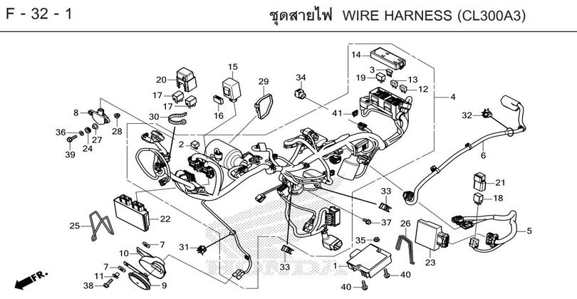 F-32-1 WIRE HARNESS (CL300A3)