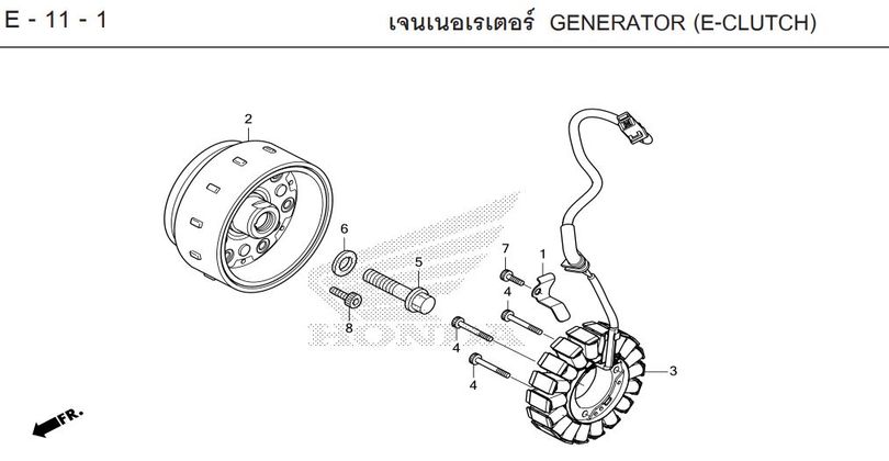 E-11-1 11-1 GENERATOR (E-CLUTCH)