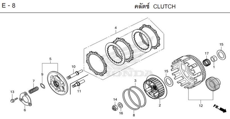 E-8 CLUTCH