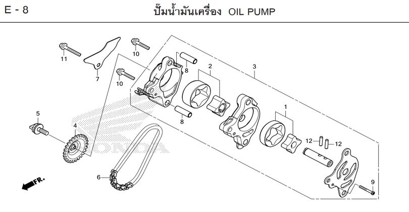 E-8 OIL PUMP