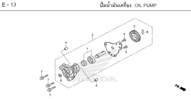 E-13 OIL PUMP