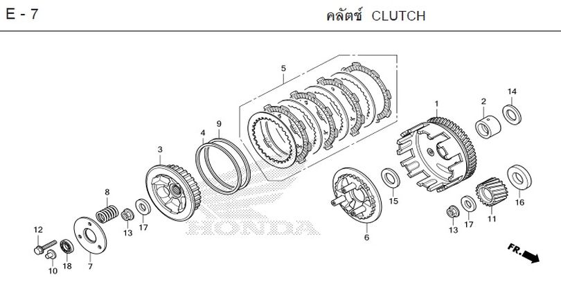 E-7 CLUTCH