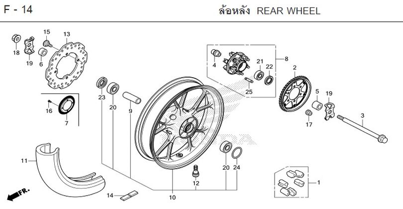 F-14 REAR WHEEL