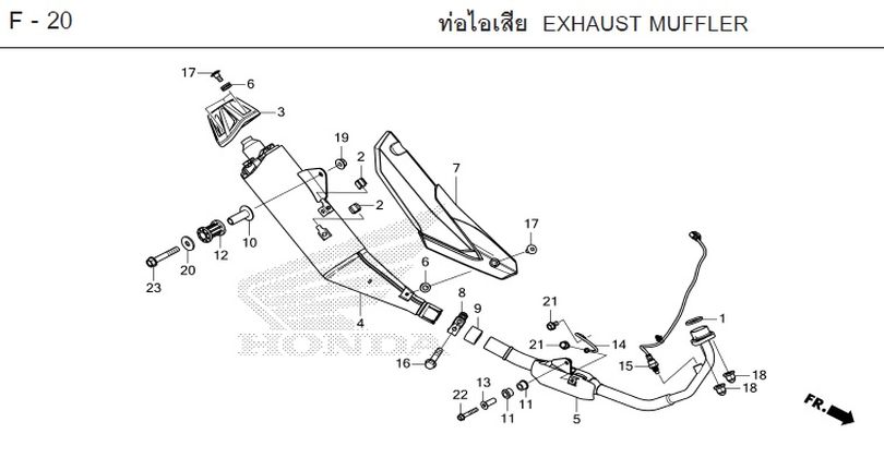 F-20 EXHAUST MUFFLER