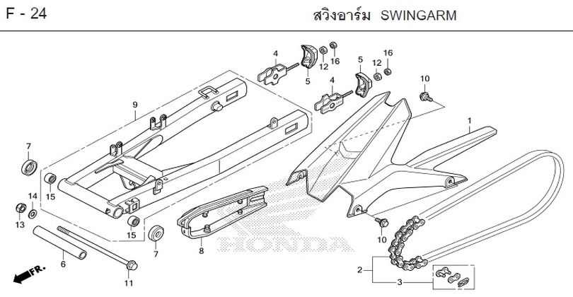 F-24 SWINGARM