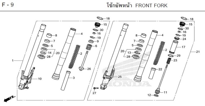 F-9 FRONT FORK