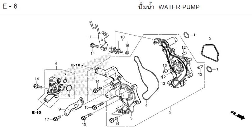 E-6 WATER PUMP