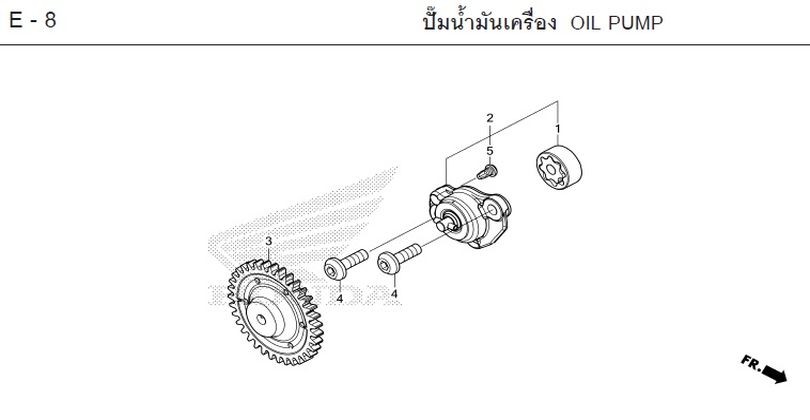 E-8 OIL PUMP