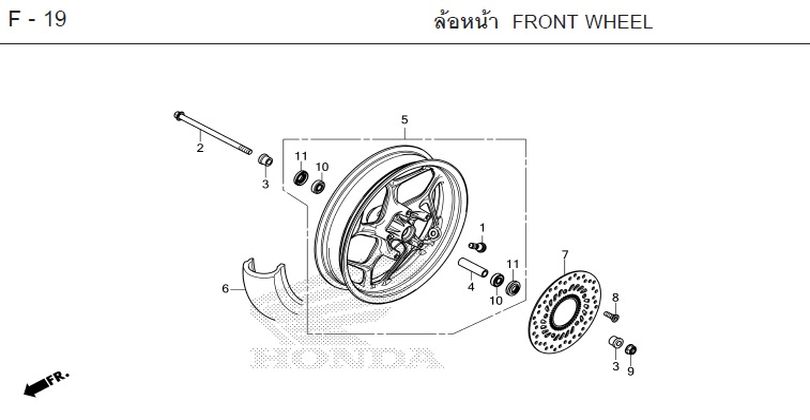 F-19 FRONT WHEEL