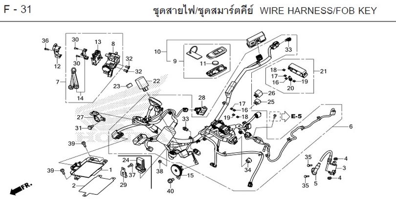 F-31 WIRE HARNESS/FOB KEY