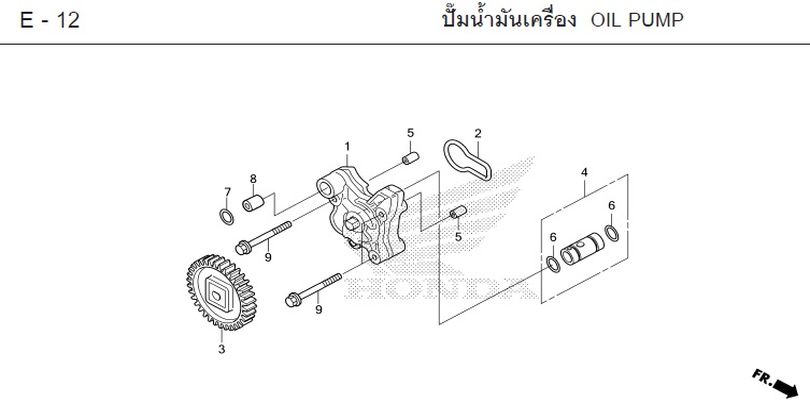 E-12 OIL PUMP
