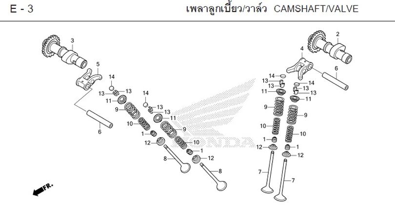 E-3 CAMSHAFT/VALVE