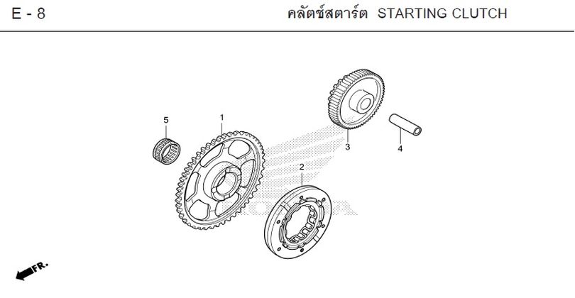 E-8 STARTING CLUTCH